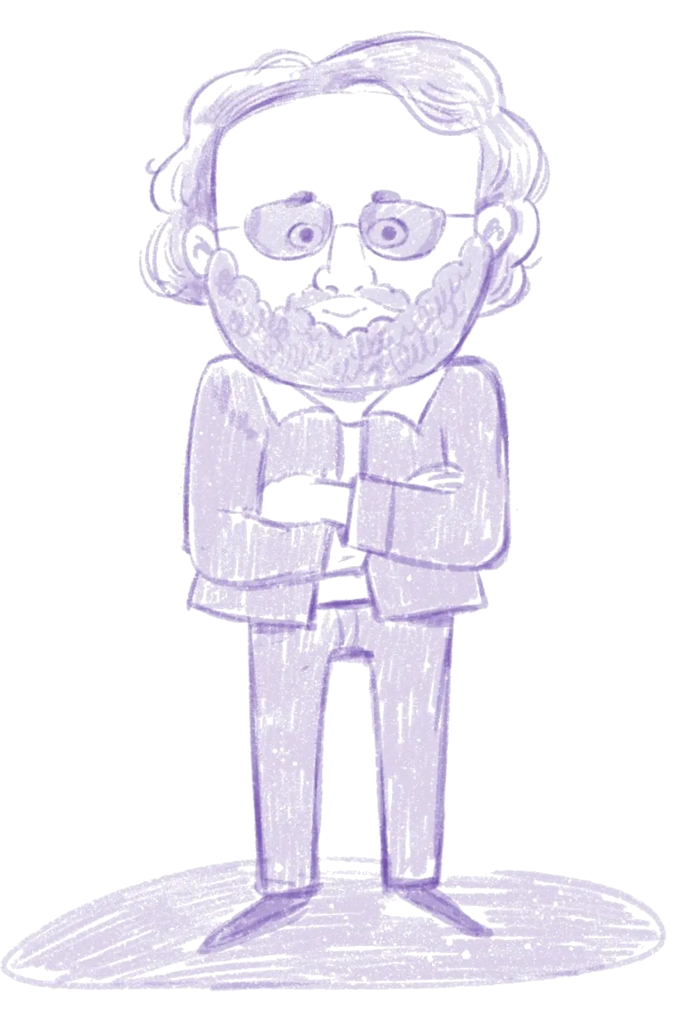 Illustration of Jerry Garcia from the children's series Counterculture Kids. Illustration by Thu Thao Do. Copyright by John Berdux.